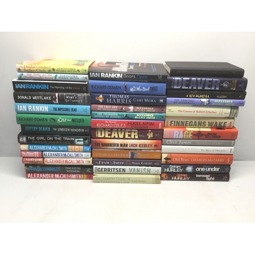 100 - A quantity of hardback books including Thomas Harris, Richard Osman and Tess Gerritsen