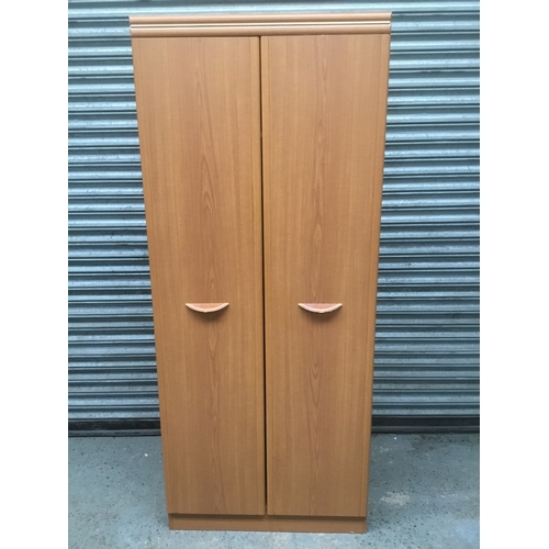 108 - Double door wardrobe 182cm x 76cm