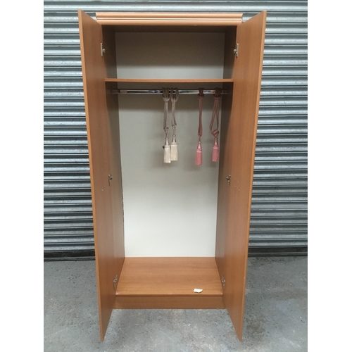 108 - Double door wardrobe 182cm x 76cm