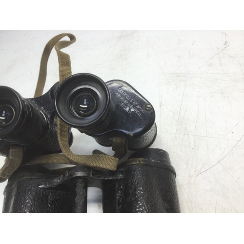 723 - Two pairs of military binoculars Bino Prism Mk11 by Kershaw