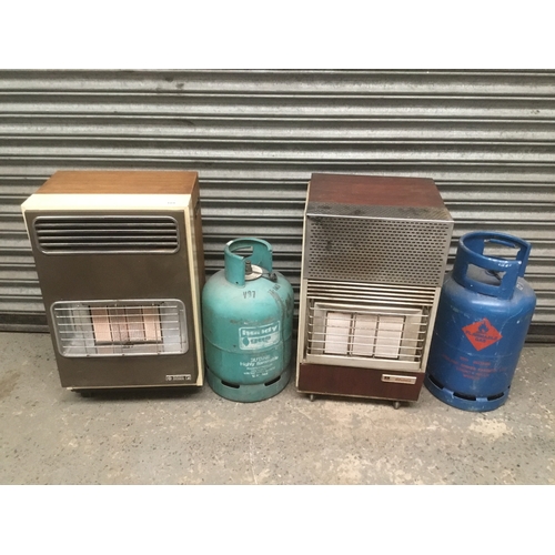 189 - Two gas fires with bottles