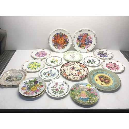 201 - Royal Albert collectible plates including Royal Worcester and Masons