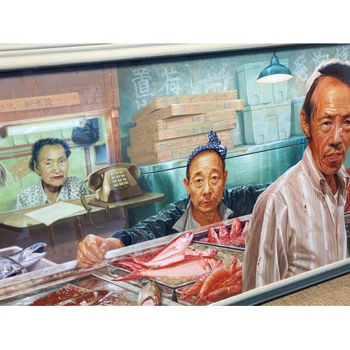 1168 - Andrew Tift picture Title “Tsukiji Fish Market” entered into the National Portrait Award 1996 and si... 