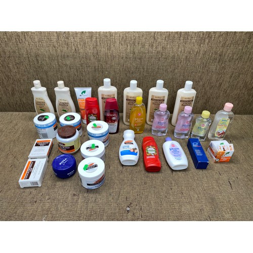 232 - large selection hygine products including shower gel, baby oil and cocoa butter cream.