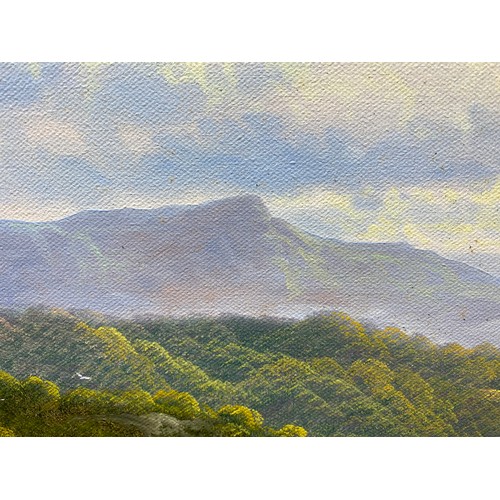 1185 - Original large oil on canvas by the British artist Andrew Grant Kurtis b. 1950 formerly on display a... 