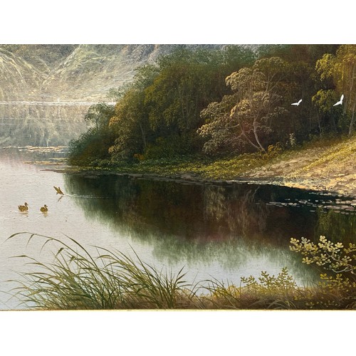 1186 - Original oil on canvas by the British artist Andrew Grant Kurtis b. 1950 depicting a Highland scene ... 