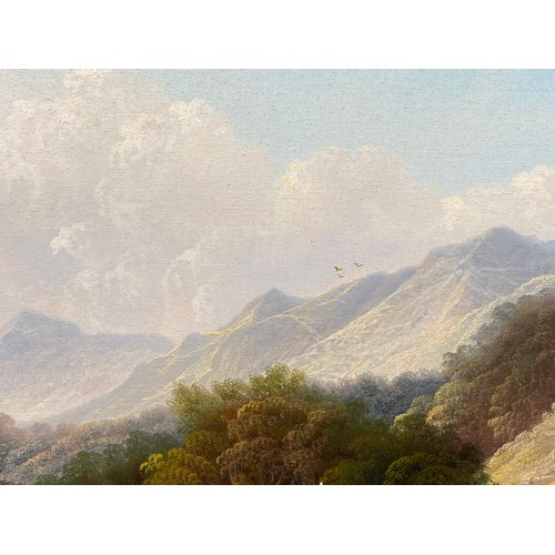 1186 - Original oil on canvas by the British artist Andrew Grant Kurtis b. 1950 depicting a Highland scene ... 