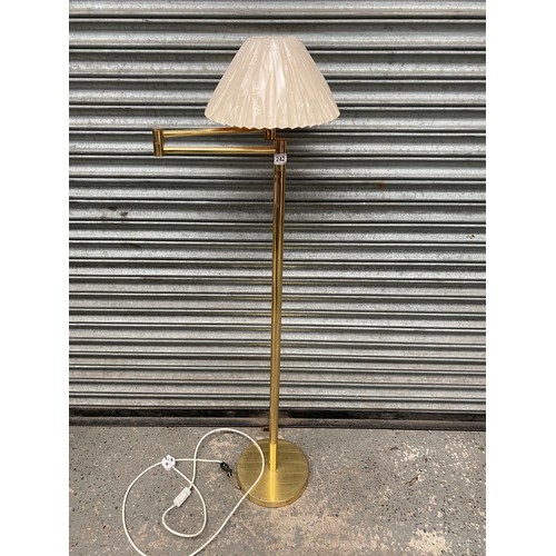 242 - free standing brass lamp.