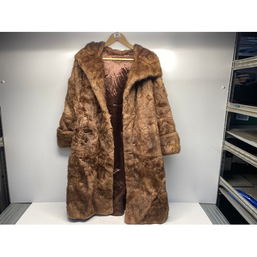 281 - ladies mink fur coat.