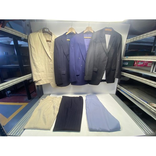 283 - 4 mens suits including westbury, collezione. sizes 44L.