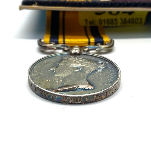 964 - South Africa Medal (Zulu) and Army long service and good conduct medal (Second type Victoria swivell... 