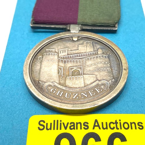 966 - Ghuznee Medal 1839, 23 July, awarded to: Private Henry Wallace 13th Light Infantry. (This was the se... 