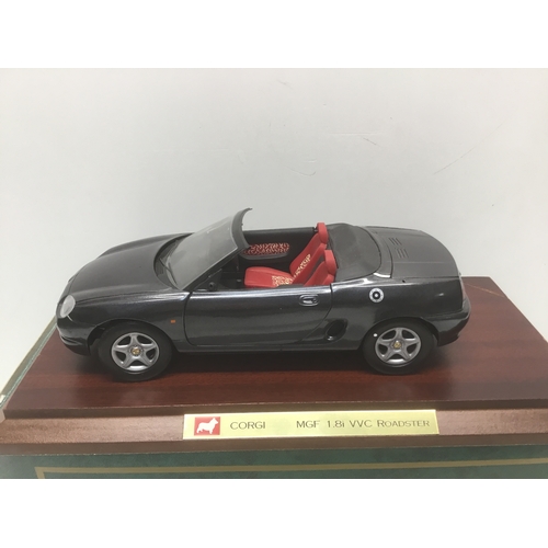 751 - Boxed Corgi limited edition MGF 1.8 VVC roadster die cast model car 1:18 scale