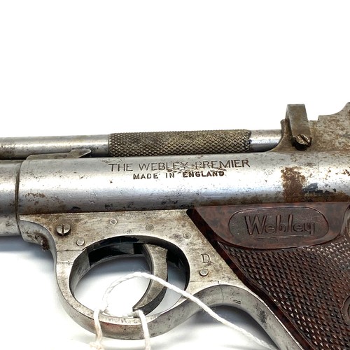 794B - The Webley Premier .22 air pistol made in england by Webley & Scott Ltd Birmingham; serial No: 433