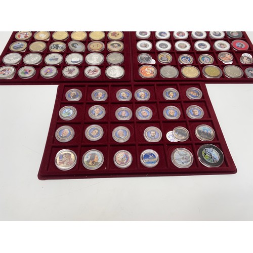 889 - 72 Commemorative coins including USA presidents, Elvis and Canada.