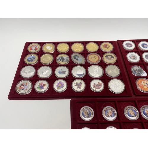 889 - 72 Commemorative coins including USA presidents, Elvis and Canada.