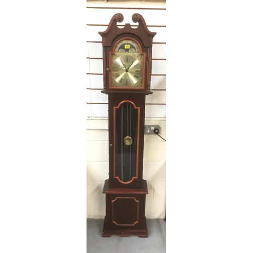 895 - Westminster Chime Grandfather clock with all weights 200cm.