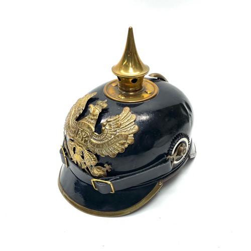 983 - WW1 German Prussian Ersatz tin Pickelhaube (helmet)