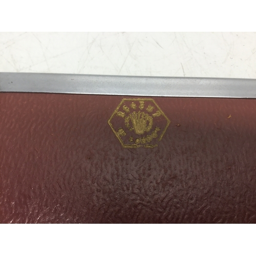 719 - Stunning Art Deco dressing table set possibly Spelter with green accents by Regent of London.