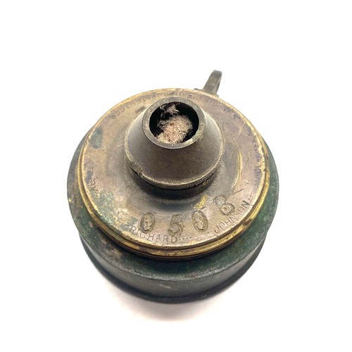 853 - Miner's safety lamp, made by Richard Johnson, Clapham & Morris Ltd, (rare with serial numbers to the... 
