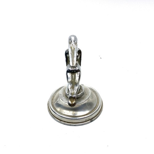 861 - Car mascot, Prouesse styled wheeled nymph (Possibly Rubray cars circa 1930/40s) 16cm tall.