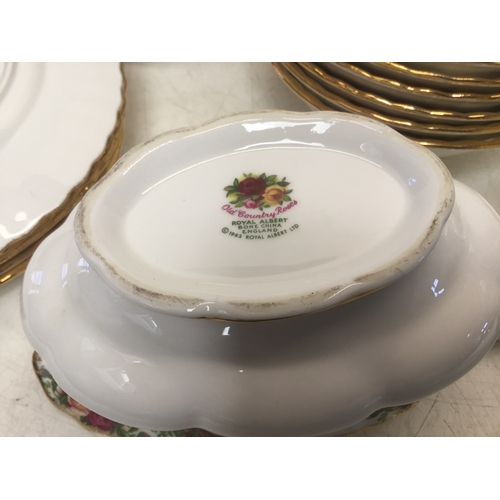 1139 - Royal Albert old country roses cups, saucers, plates, bowls and a teapot 66 pieces in total