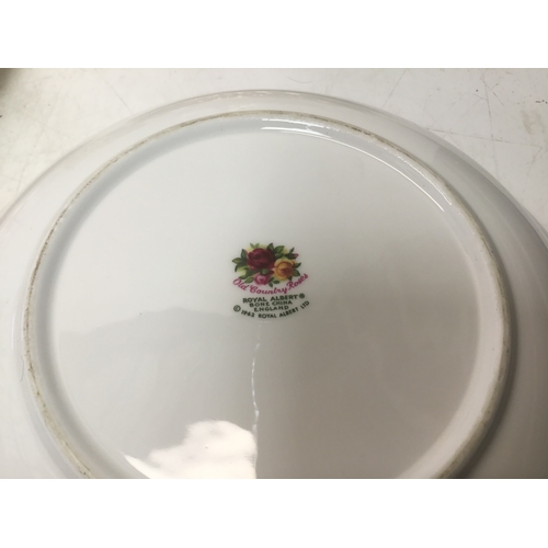 1140 - Royal Albert old country roses cups, saucers, plates, bowls and a teapot 66 pieces in total