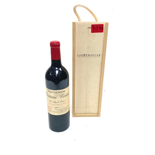 829A - bottle of pomerol chateau certan de may de certan 2011 red wine from lay & wheeler.