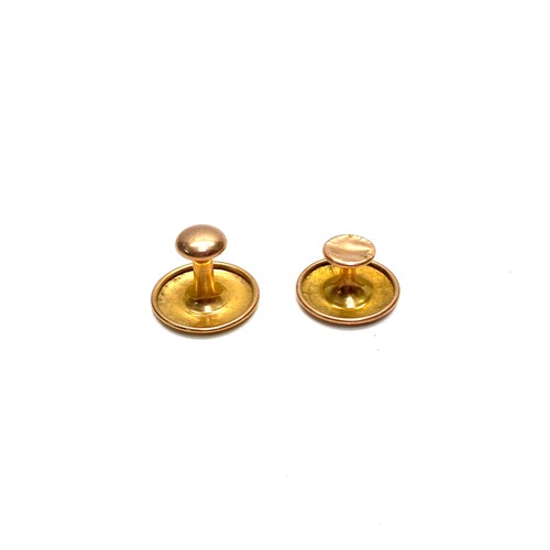 952 - Two 9ct top button pins. 2g
