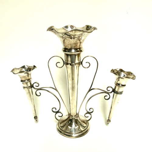 960 - Silver plate Epergne (table centrepiece) made by Walker and Hall 34cm high