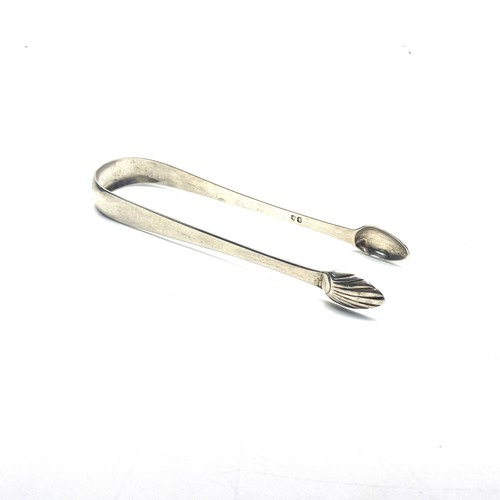 967 - Rare Scottish silver sugar tongs/nips by William and Patrick Cunningham, active 1791.