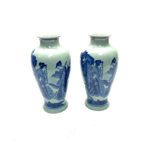 871 - A pair of Chinese vases with marks to base 26cm