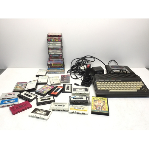 1342 - Vintage commodore c16 plus 4 computer with games and controllers