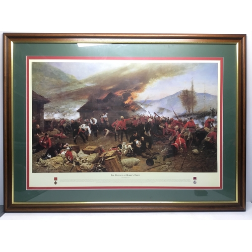 1347 - The Defence of Rorke's Drift Print by Alphonse de Neuville depicting the famous battle of 1879 115cm... 
