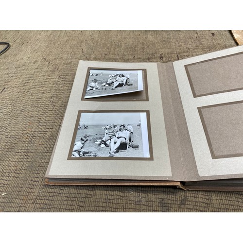 1353 - Two photo albums from a Pre-War Germany trip in 1939, WW2 Album including Cardiff Postcards and Vict... 