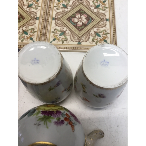 1372 - A collection of collectible ceramic items including Beyer and Bock vases, Wedgwood pieces and Royal ... 