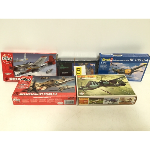 1162 - Plane model kits by AirFix, Matchbox, Revell and Super tech