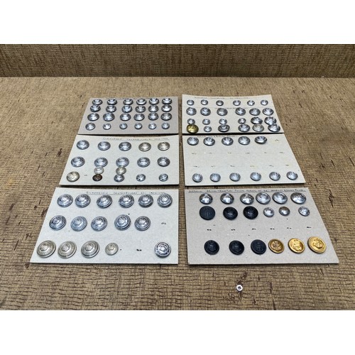 1206 - collection of vintage police buttons including welsh police forces and glamorgan constabulary.