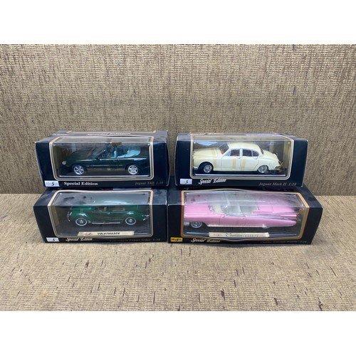 1308 - Collection of Special Edition Maisto model cars including: Jaguar, VW and Cadillac.