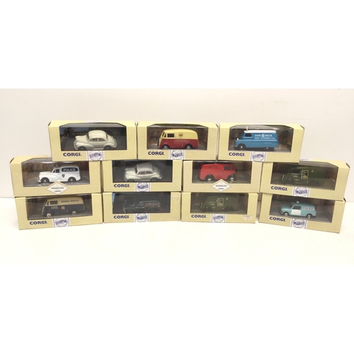 1316 - A collection of boxed Corgi classics cars and vans