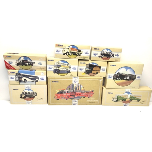 1318 - Ten boxed Corgi classics die cast vehicles