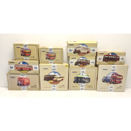 1320 - Ten boxed Corgi classics die cast vehicles
