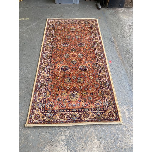 1332 - Gorgeous Israeli wool rug by KING 160cm x 80cm.