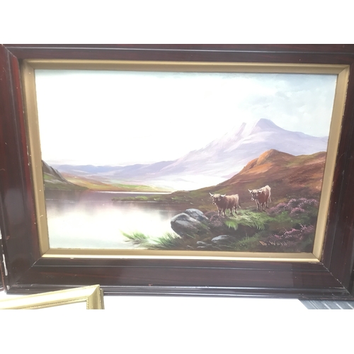 1330 - Two original paintings by B Ward and an original painting by E Q B Evans