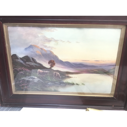1330 - Two original paintings by B Ward and an original painting by E Q B Evans
