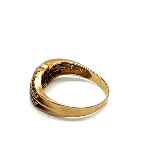1099 - 14ct gold ring. 3.4g