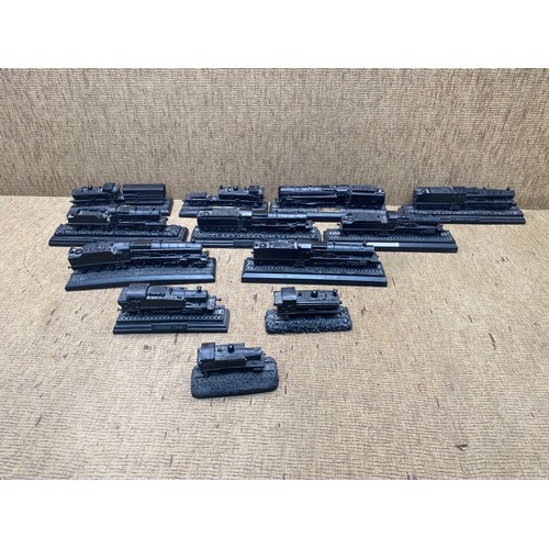 1343 - Collection of steam trains made from coal.