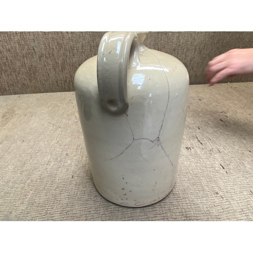 1345 - Collection of Earthenware and Stoneware Flagons, Flasks and Jugs.