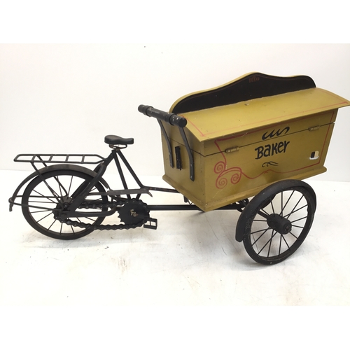 930 - Vintage model bakery delivery tricycle
