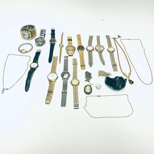 938 - Collection of watches in a jewellery boxes.